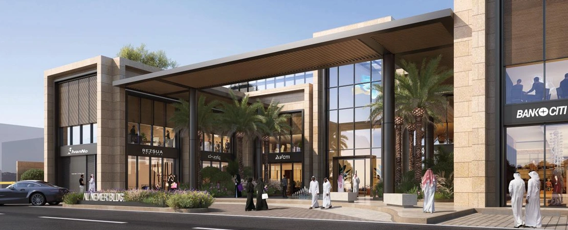 Exterior perspective of Al Nemer Project showcasing modern building architecture